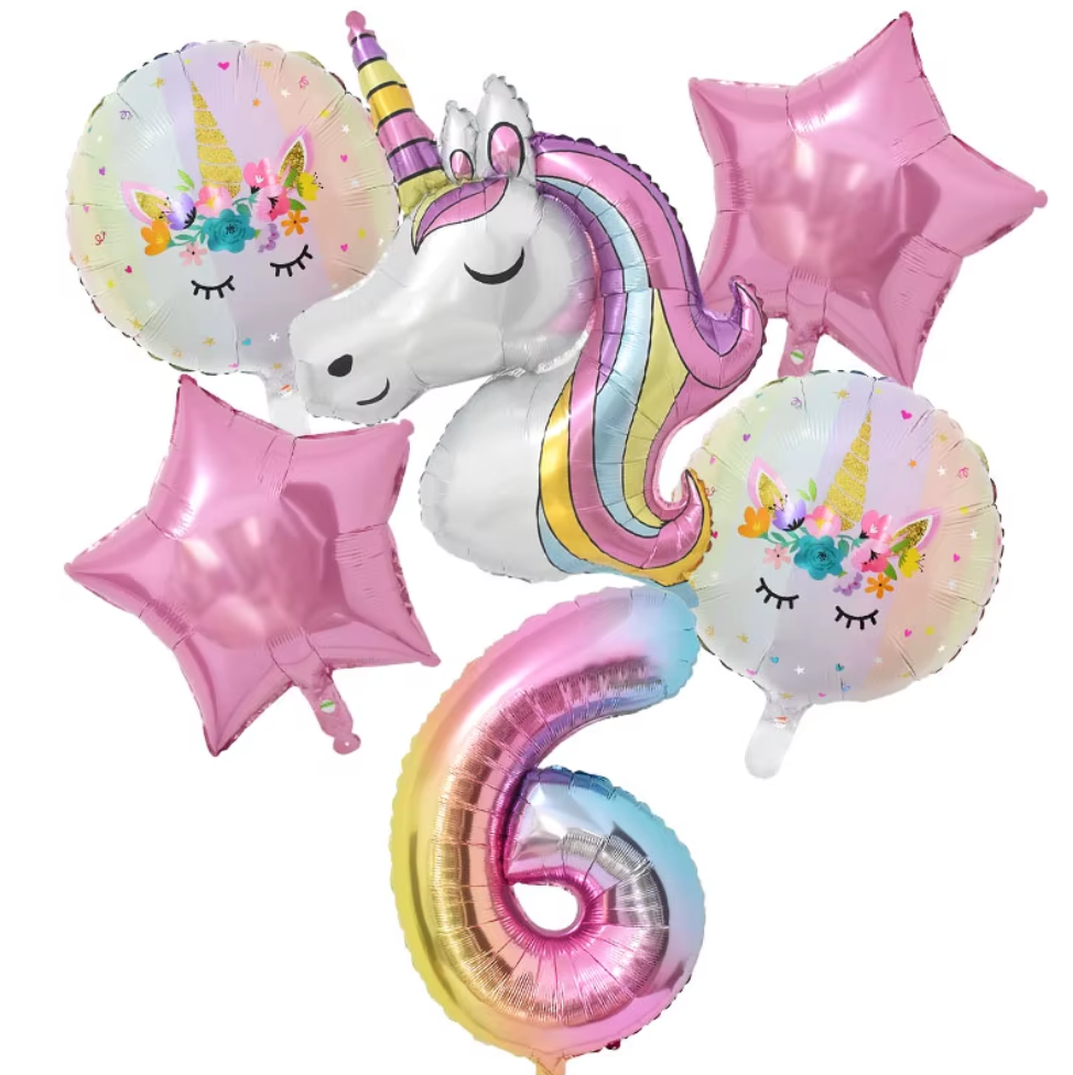 Luftballon-Set „Einhorn“ - Verschiedene Zahlen