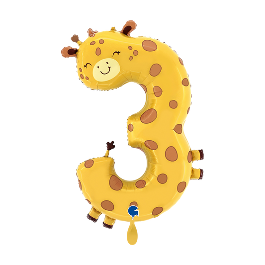 XXL Ballon „Nr. 3 Giraffe“