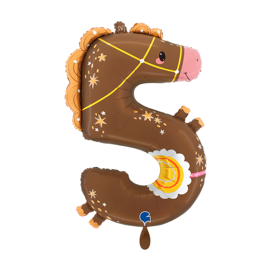 XXL Ballon „Nr. 5 Pferd“
