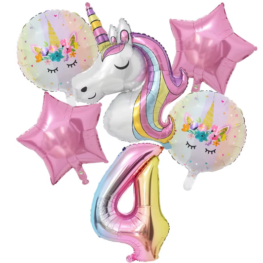 Luftballon-Set „Einhorn“ - Verschiedene Zahlen