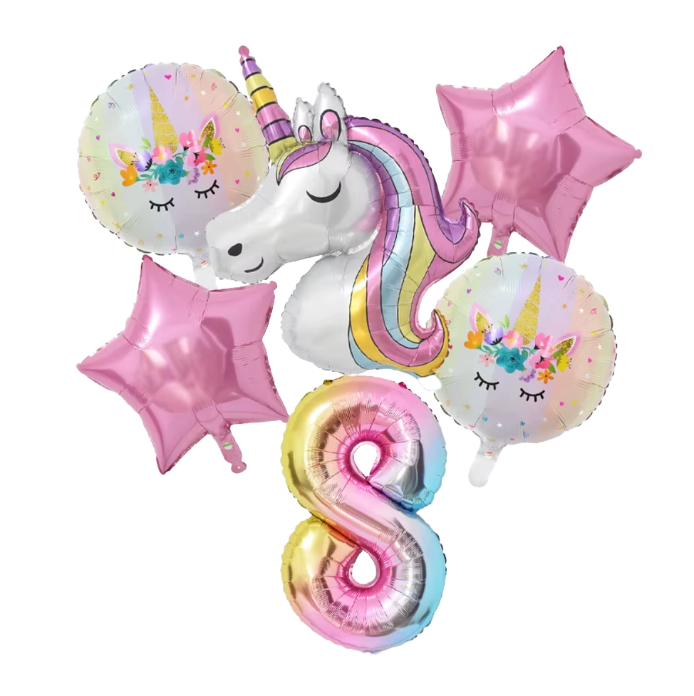 Luftballon-Set „Einhorn“ - Verschiedene Zahlen