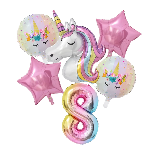 Luftballon-Set „Einhorn“ - Verschiedene Zahlen