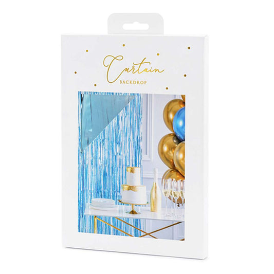 Glittervorhang „Hellblau“