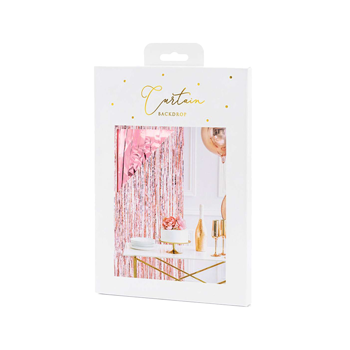 Glittervorhang „Rosé Gold“
