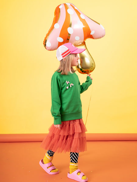 Folienballon Pilz, 66x75cm, Mix