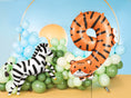 Bild in Galerie-Betrachter laden, Folienballon Ziffer 9 - Tiger, 64x87 cm
