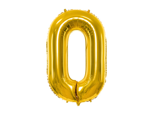 Folienballon Ziffer, 86cm, gold