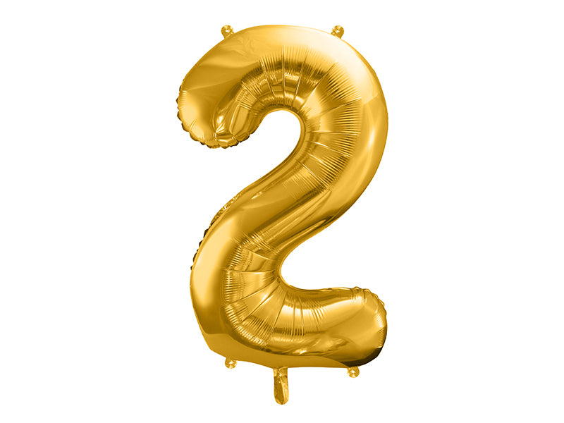 Folienballon Ziffer, 86cm, gold