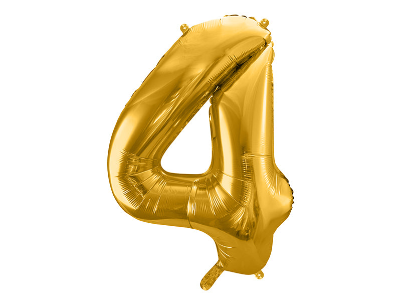 Folienballon Ziffer, 86cm, gold