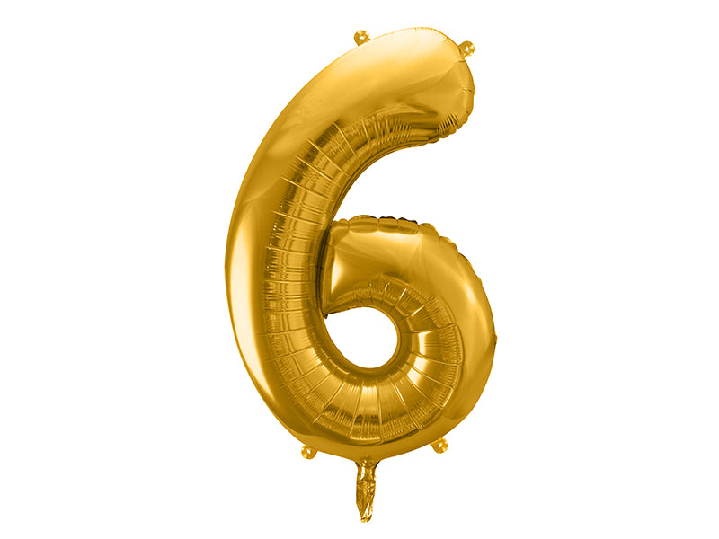 Folienballon Ziffer, 86cm, gold