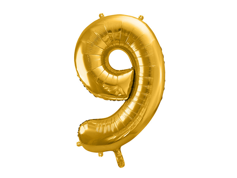 Folienballon Ziffer, 86cm, gold
