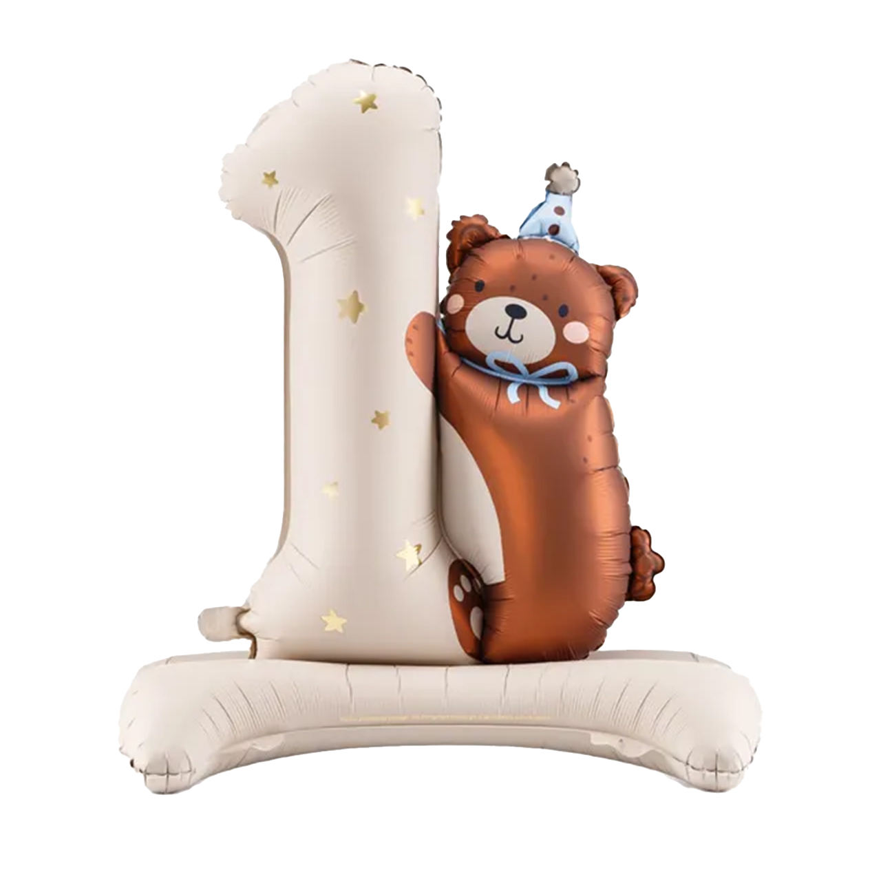 XXL Standballon „Teddybär Zahl 1“