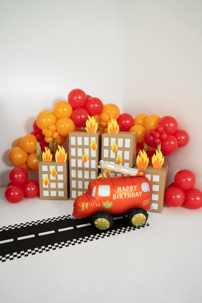 Folienballon Feuerwehrauto, 67x53 cm