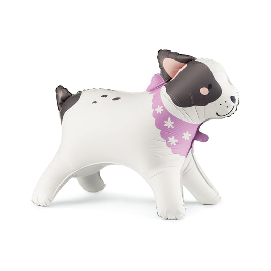 Stehender Folienballon Bulldogge, 75x57 cm, Mix