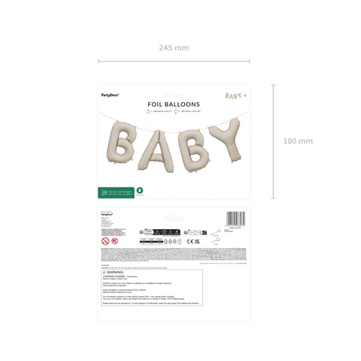 Ballon "Schriftzug Baby"