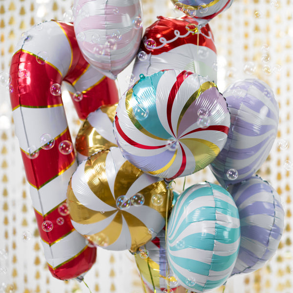 Folienballon Zuckerstange, 50x82cm