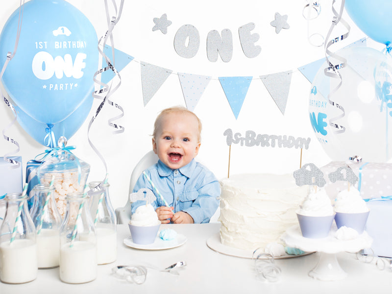 Flaggen-Girlande - 1st Birthday, 1,3m