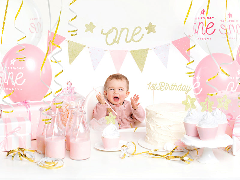 Flaggen-Girlande - 1st Birthday, 1,3m