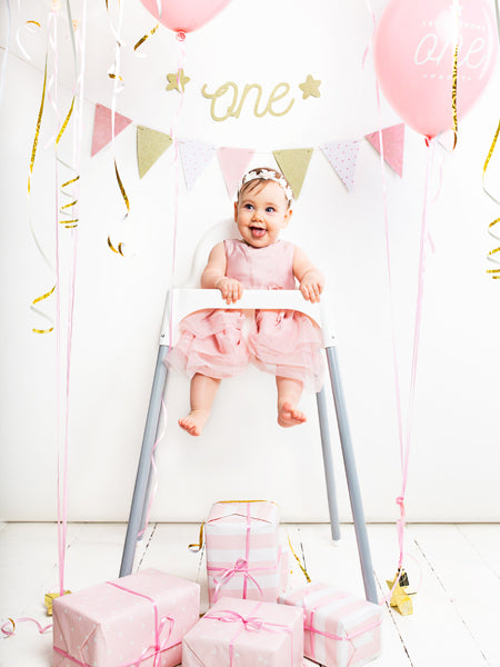 Flaggen-Girlande - 1st Birthday, 1,3m