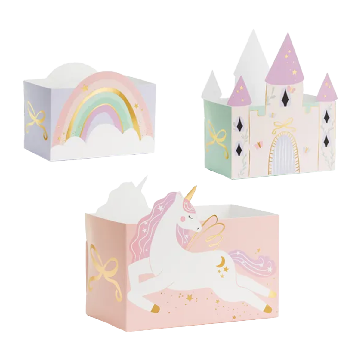 6 Snackboxen "Einhornwelt"