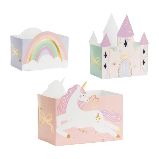 6 Snackboxen "Einhornwelt"