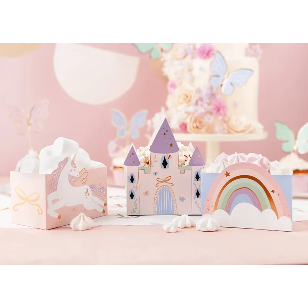 6 Snackboxen "Einhornwelt"