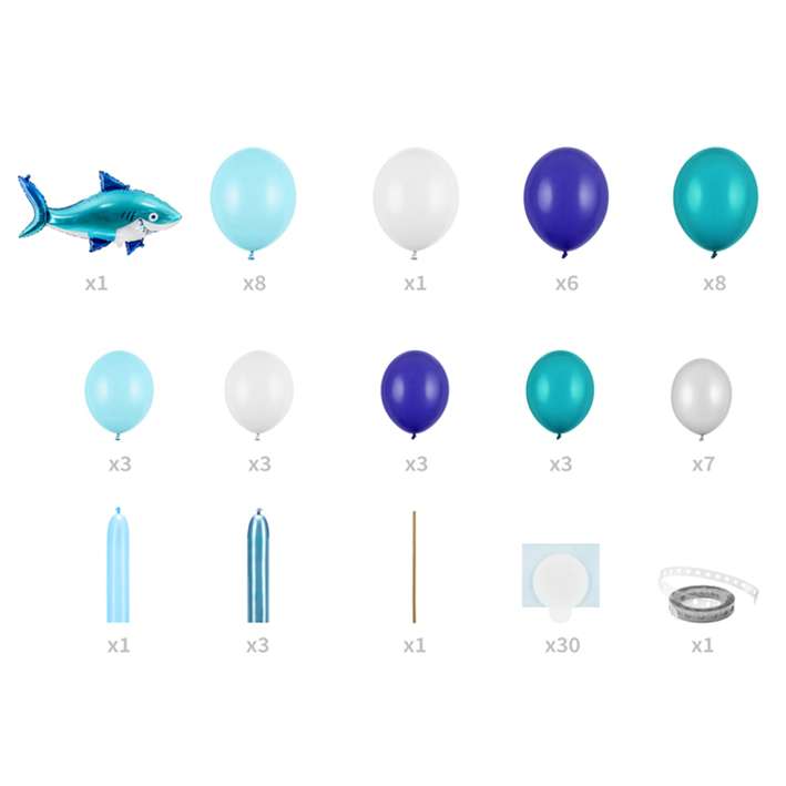Ballongirlande "Shark“