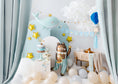 Bild in Galerie-Betrachter laden, Banner Oh Baby mit Quasten, 2.5 m, himmelblau
