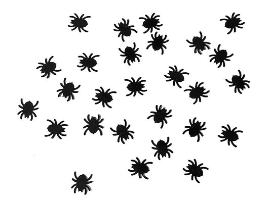 Konfetti Spinnen, schwarz