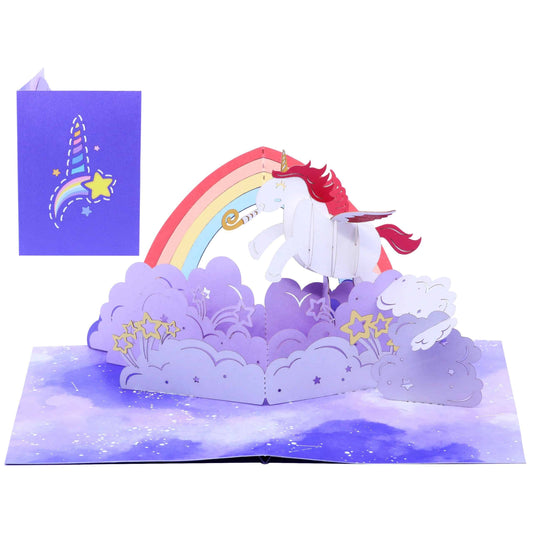 Pop-up-Karte "Fröhliches Einhorn"