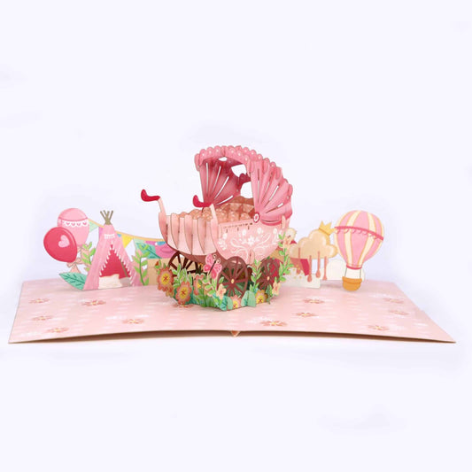 Pop-up-Karte "Baby Mädchen"