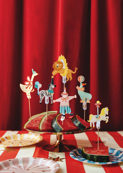 Zirkus Muffin Dekoration, 9-11,5 cm