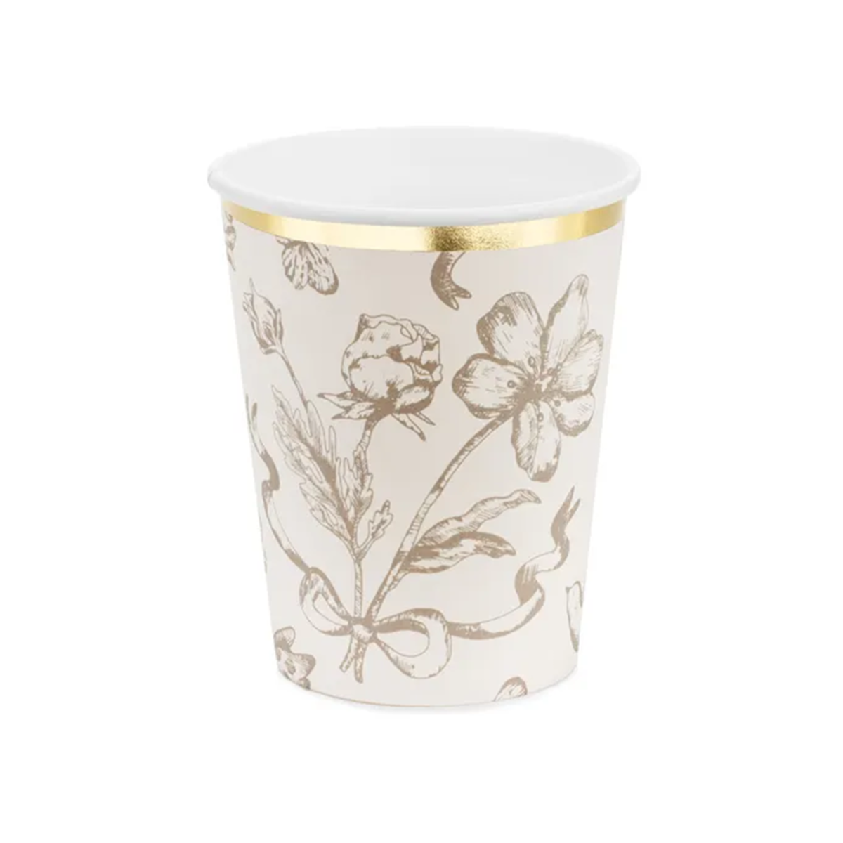 12-teiliges Partyset "Goldener Blumenzauber"