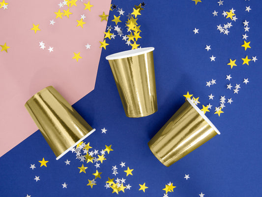 Becher, gold, 220ml