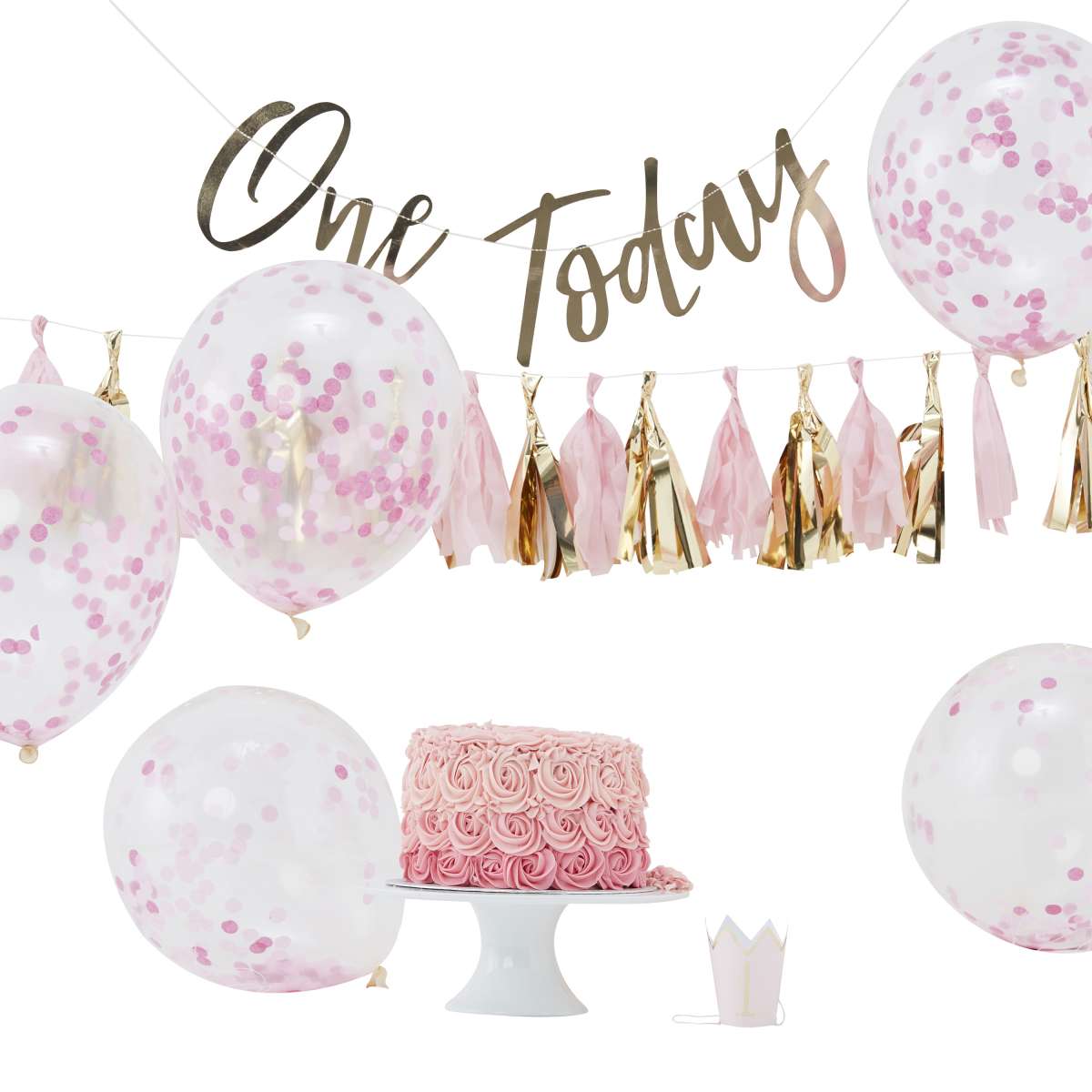 Cake Smash Kit "1. Geburtstag Girl Edition"