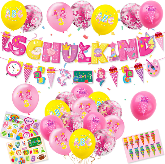 Partyset „Schulkind Pink“