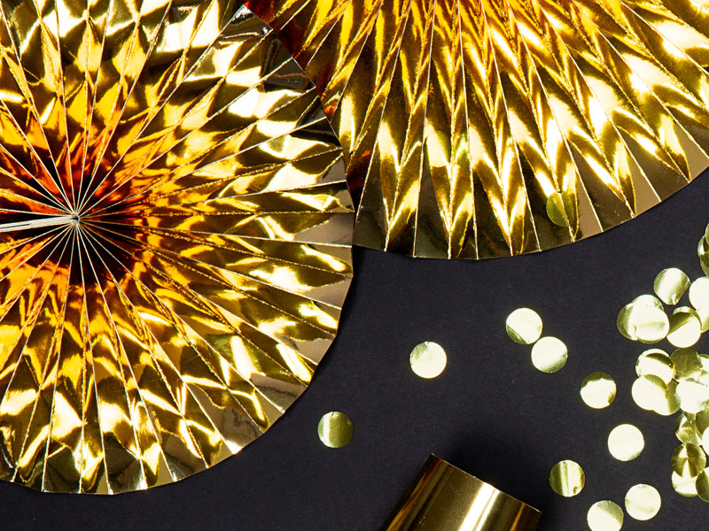 Dekorative Rosetten, gold