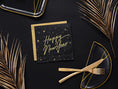 Bild in Galerie-Betrachter laden, Dreilagige Servietten, gold-metallic, 33x33cm
