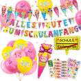 Bild in Galerie-Betrachter laden, Partyset "Alles Gute zum Schulanfang Pink"
