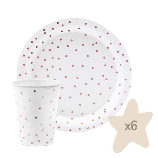 12-teiliges Partyset "Dots"