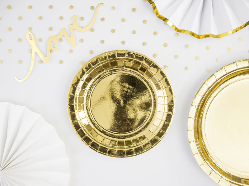 Teller, gold, 18cm