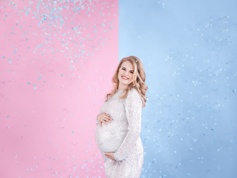 Konfettikanone - Ready to pop, blau, 60cm