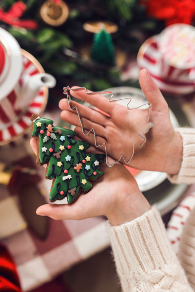 Ausstechformen Frohe Weihnachten, silber