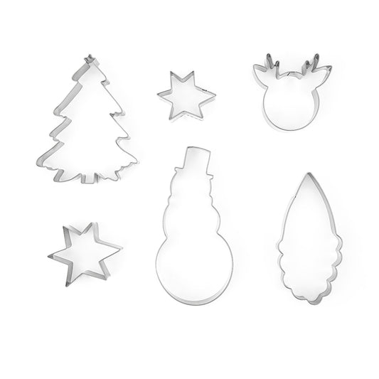 Ausstechformen Frohe Weihnachten, silber