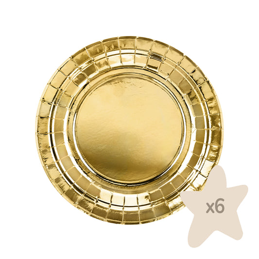 Teller, gold, 18cm