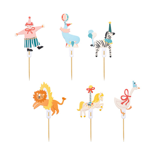 Zirkus Muffin Dekoration, 9-11,5 cm
