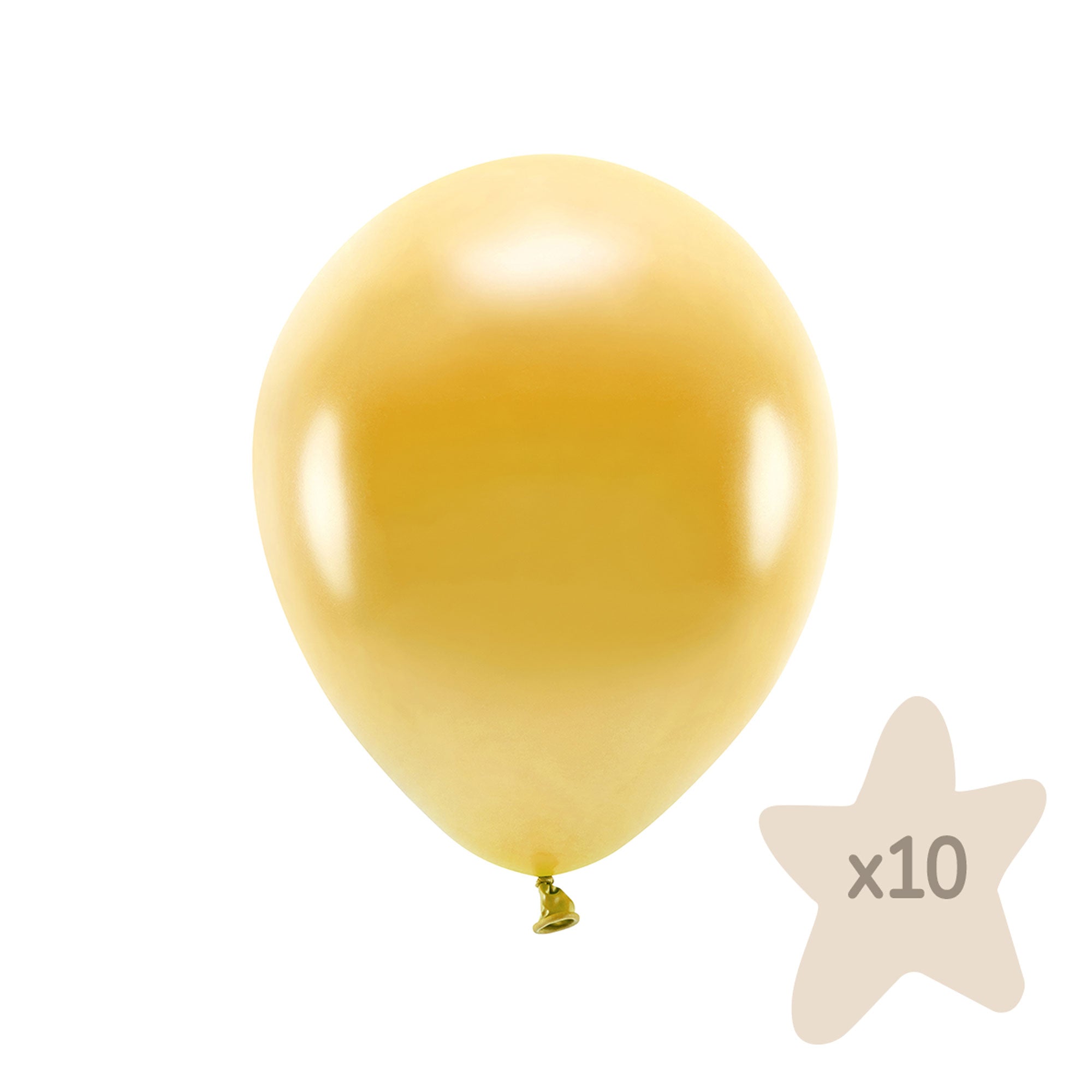 Ballons Eco 26 cm, metallisiert, gold