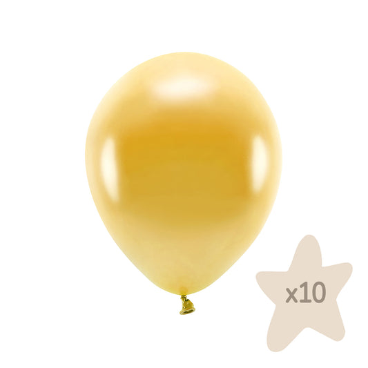 Ballons Eco 26 cm, metallisiert, gold
