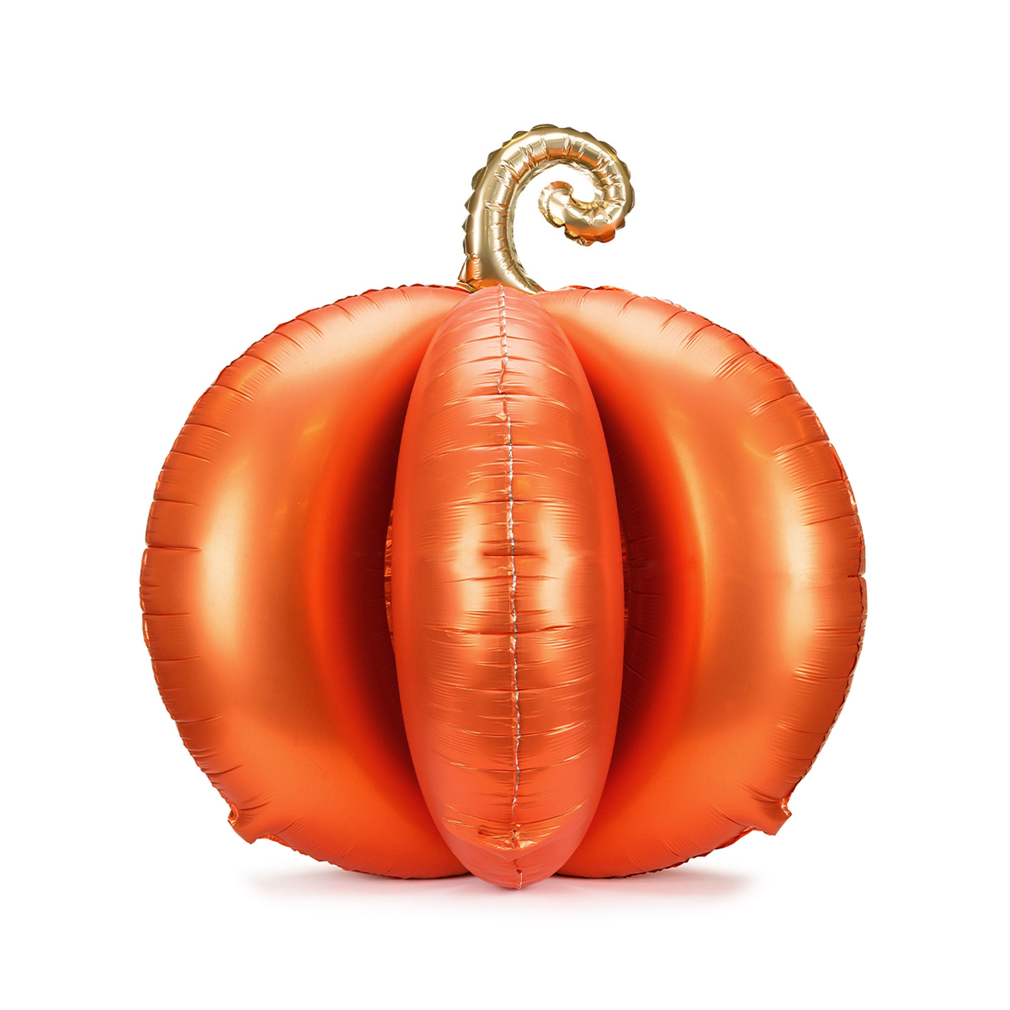 XXL Stehender Folienballon 3D Kürbis, 90x90 cm