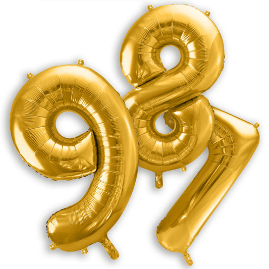 Folienballon Ziffer, 86cm, gold